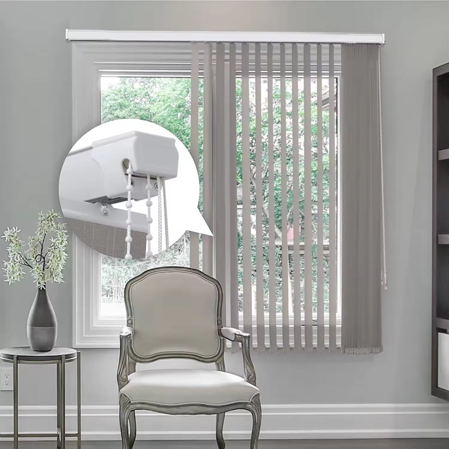New Product Fabric Sheer Vertical Shades Window Blinds Fabric Roll Vertical Blinds