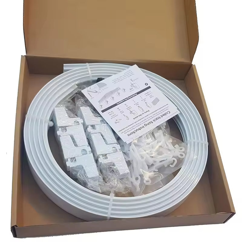 3 Meters PVC Plastic Curtain Rail Set Flexible Bendable Ceiling Curtain Track