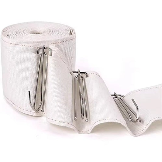 10cm Non Woven S-fold Pinch Pleated Curtain Eyelet Ring Curtain Tape for Curtain