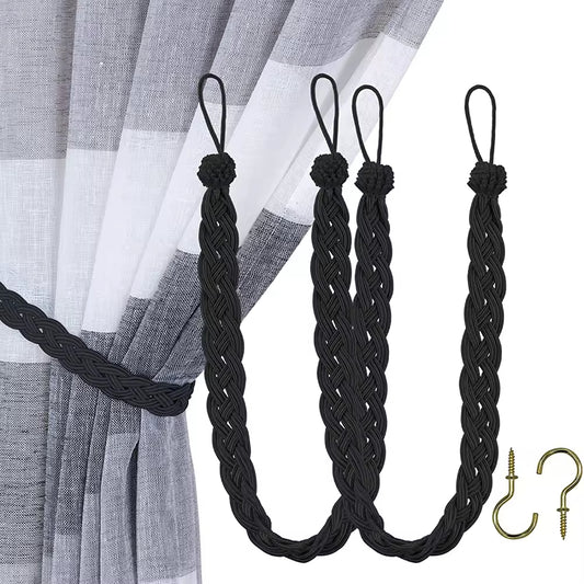 Bedroom Decorative Hand Silk Cloth Nylon Window Curtain Tieback Rope