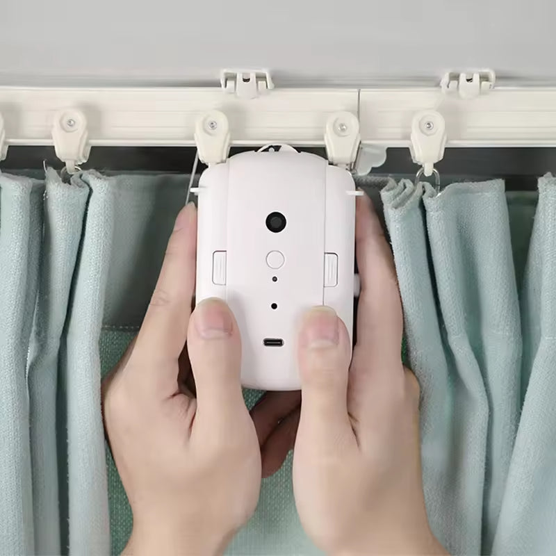 Smart ABS Electronic Curtain Rod Opener Tuya WiFi Automatic Curtain Drivers for Office for Hotels