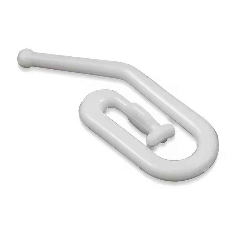 Home Decorative Window Drapery Hook Curtains Hook Eco-friendly Plastic Nature White Contemporary Curtain Pin Hook