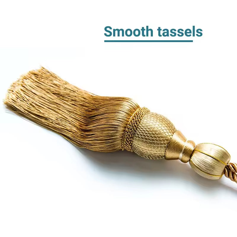 Braided Curtain Tieback for Drape Window Curtain Tassel Tiebacks for Curtains