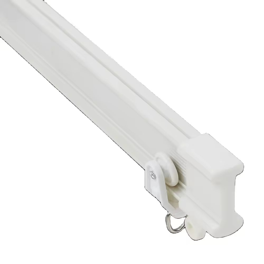 Plastic Cuved Curtain Rail L Sharp Customized Eco Friendly PVC U Shape Hospital Curtain Track
