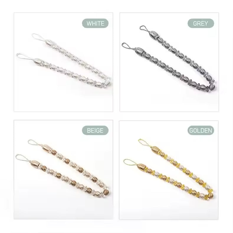 New Style Living Room Decoration 2 Pieces Acrylic Curtain Tie Back Accessories Luxury
