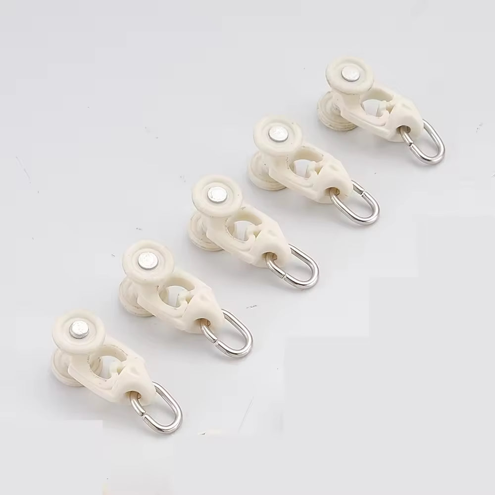 Automatic Heavy Duty s Wave Round Plastic Ripple Curtain Runners for Metal Track
