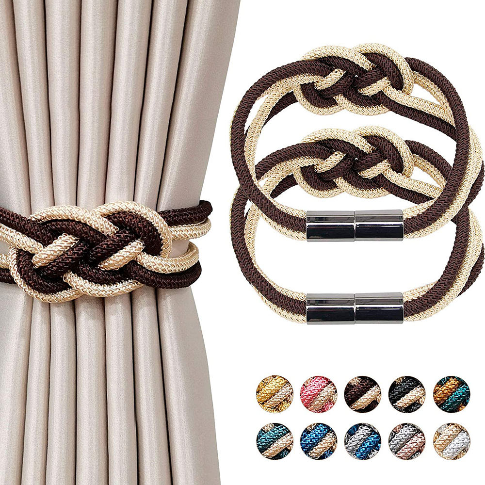 Low Price Home Decorative Rope Magnetic Curtain Holders Holdbacks Tieback