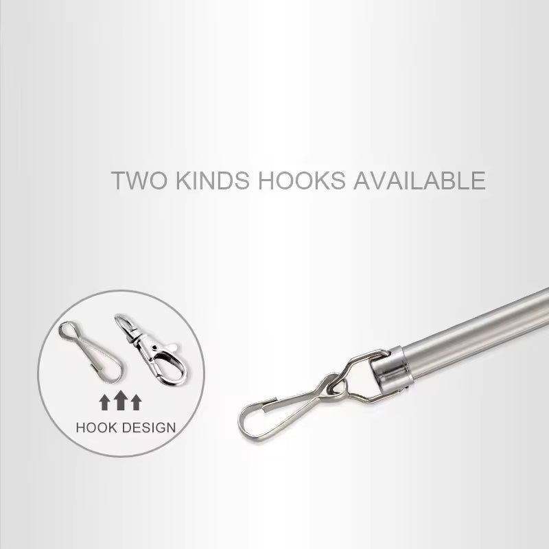 Metal Window Curtains Stick Pull Iron Eco-friendly Handles Curtain Stick