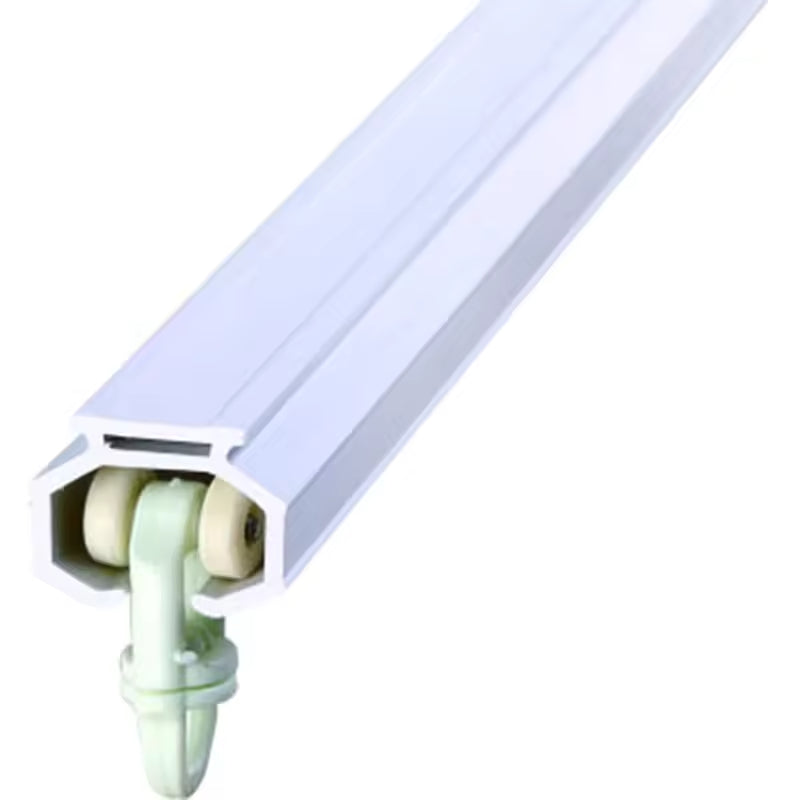 5M Long Pvc Plastic Balcony Manual Ceiling Curtain Guide Rail Track for for Pvc Ceiling
