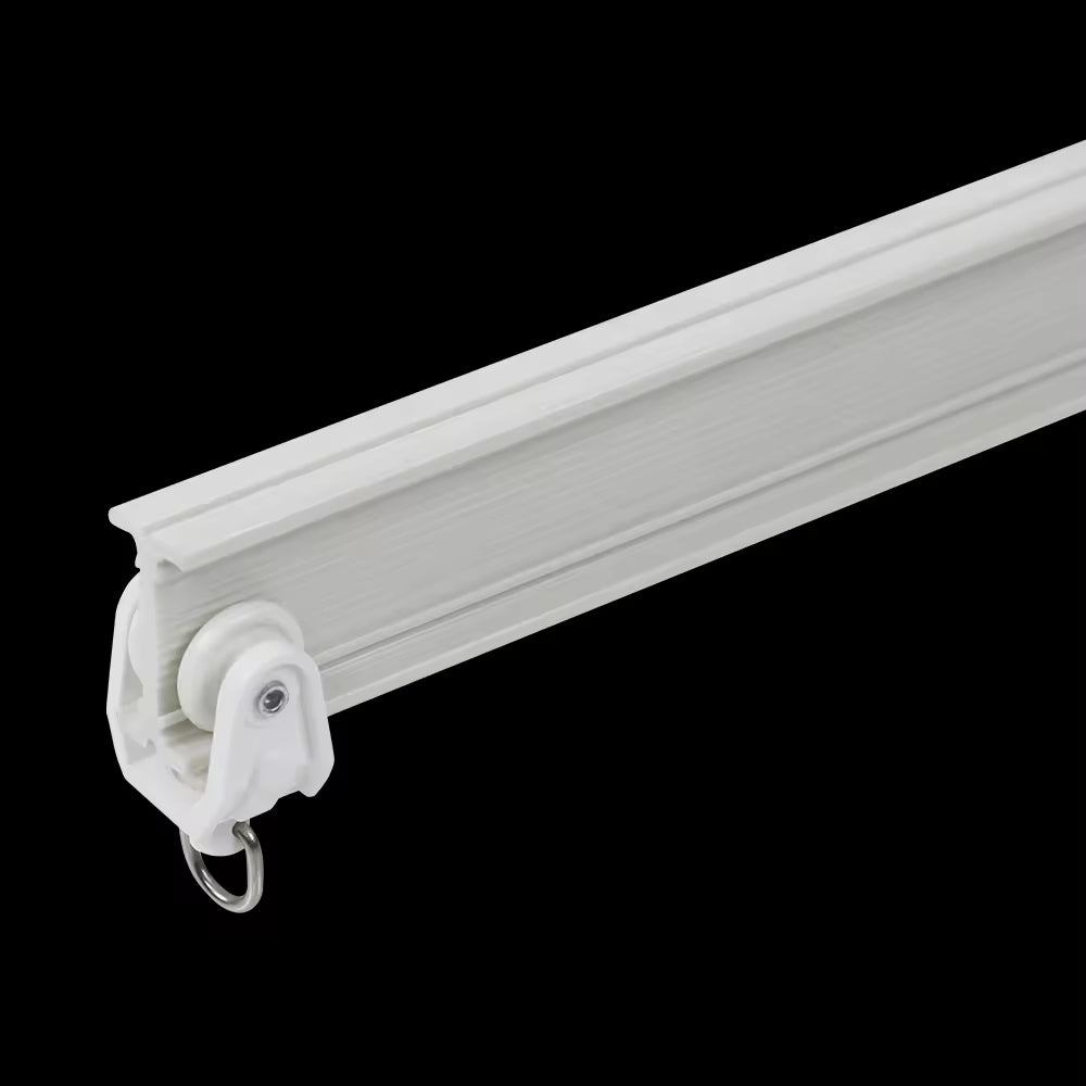 Plastic Cuved Curtain Rail L Sharp Customized Eco Friendly PVC U Shape Hospital Curtain Track