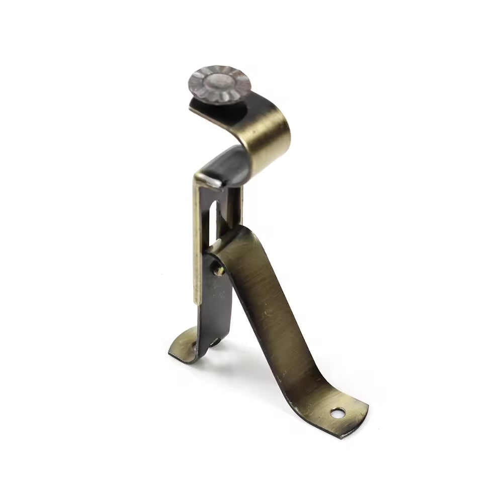 Wholesale Metal 25mm 28mm Curtain Rod Bracket Low Price Single Curtain Pole Bracket