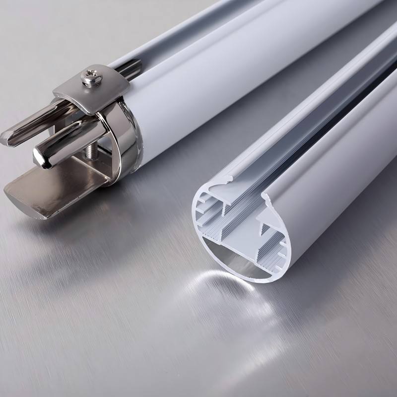 Aluminum Curtain Rods Set 28mm Electric Tuya Wifi Remote Control Smart Curtain Rod