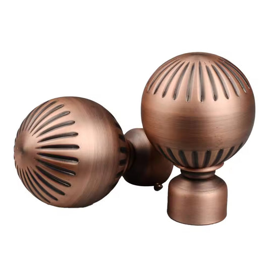 European Style Decorative Finials Decora New Arrivals Luxury Drapery Finials Metal Iron Curtain Rod Finials