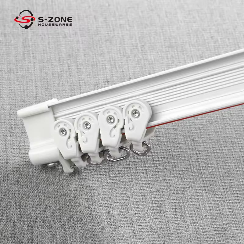 Aluminum Curtain Track Rail Ceiling Mounted Curtain Rails Eco-friendly Bendable Curtain Track
