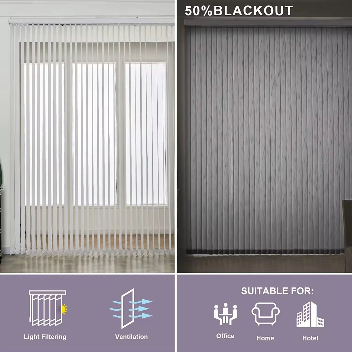 New Style Hanas Dream Sun Shading Shutter Window Blind Window Blind Curtain Vertical Blind