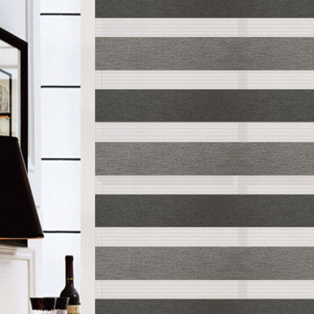 Modern Manual Day and Night zebra Aluminum Window Blackout Roller Roman Blinds Shades