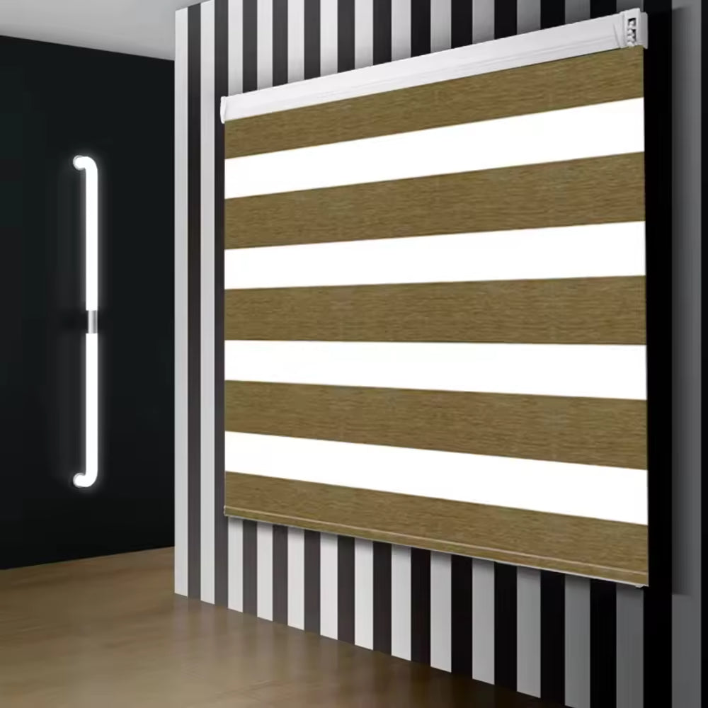 zebra Roller Shade Electric Remote Motorized zebra Blinds for Window