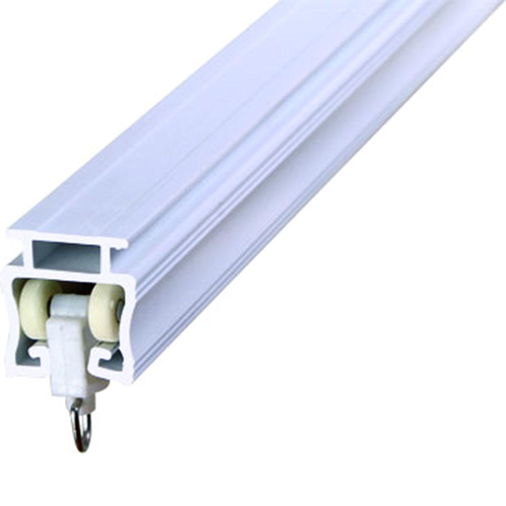 American Heavy Duty Ceiling Mounting Pvc Strip Curtain Rail With Curtain Rail Wheel