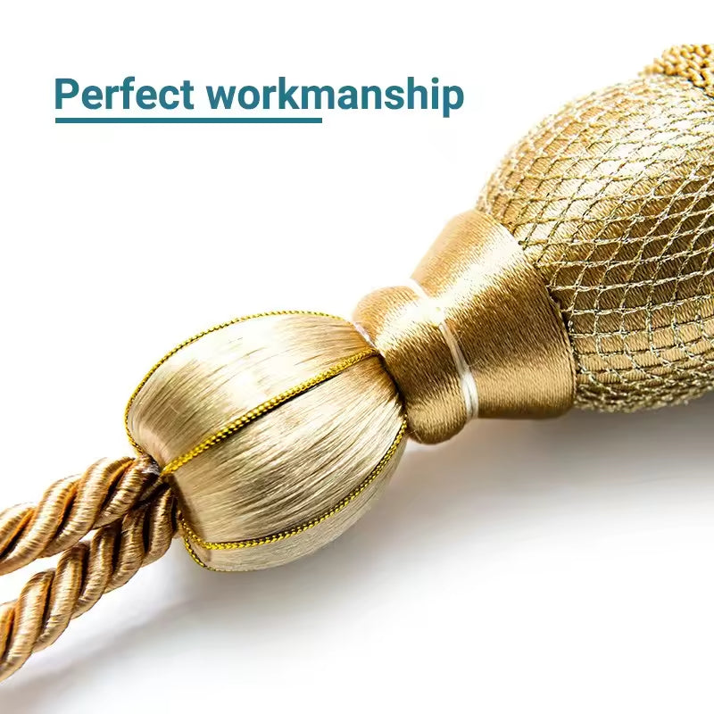 Braided Curtain Tieback for Drape Window Curtain Tassel Tiebacks for Curtains