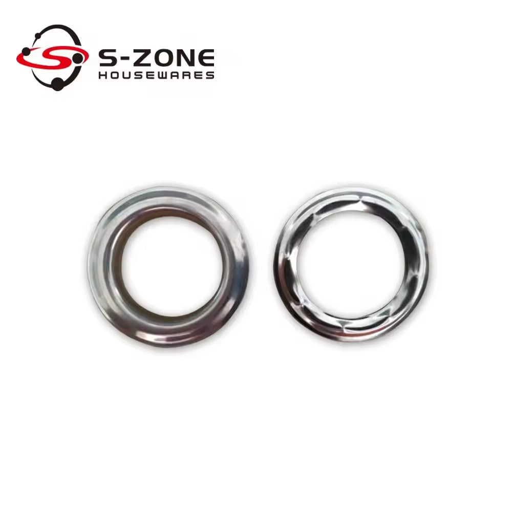 Szone Curtain Accessories 40mm Chrome Metal Curtain Ring Eyelet Stainless Steel Grommets