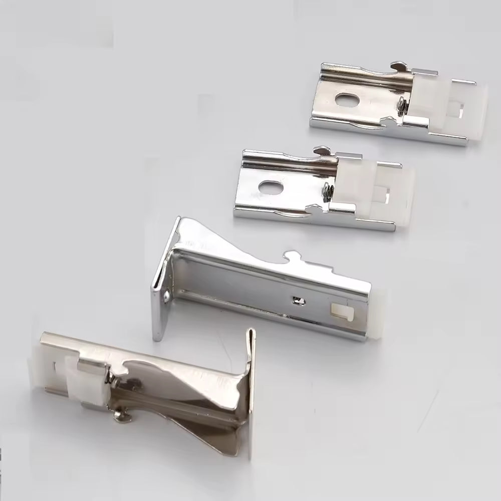 20mm Heavy Duty White Double Wall Mounted Metal Curtain Track Rail Bracket