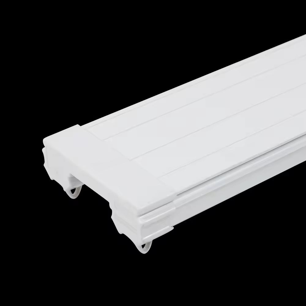 Double Rail Curtain Track Accessories Szone Ceiling Mounted Plastic PVC Industrial Free Single White Durable Good Sliding Etc