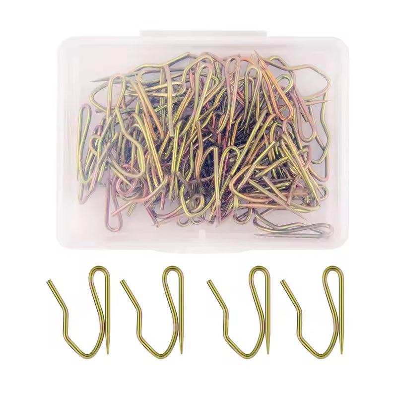 60pcs Curtain Hooks Window Shower Drapery Hook Accessories Heavy Duty Metal Curtain Pin Hooks for Pencil Pleat Curtains