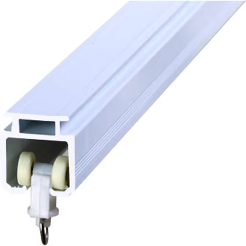 5M Long Pvc Plastic Balcony Manual Ceiling Curtain Guide Rail Track for for Pvc Ceiling