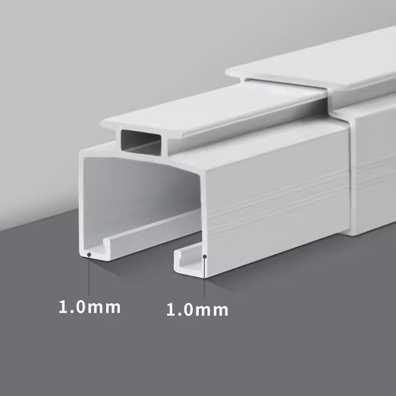 Industrial Silent Ceiling Universal Metal Aluminium Alloy Extendable Curtain Rails for the Living Room