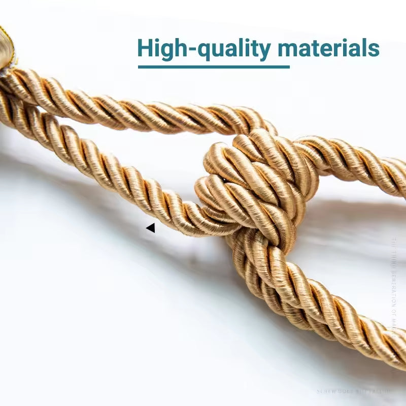 Braided Curtain Tieback for Drape Window Curtain Tassel Tiebacks for Curtains