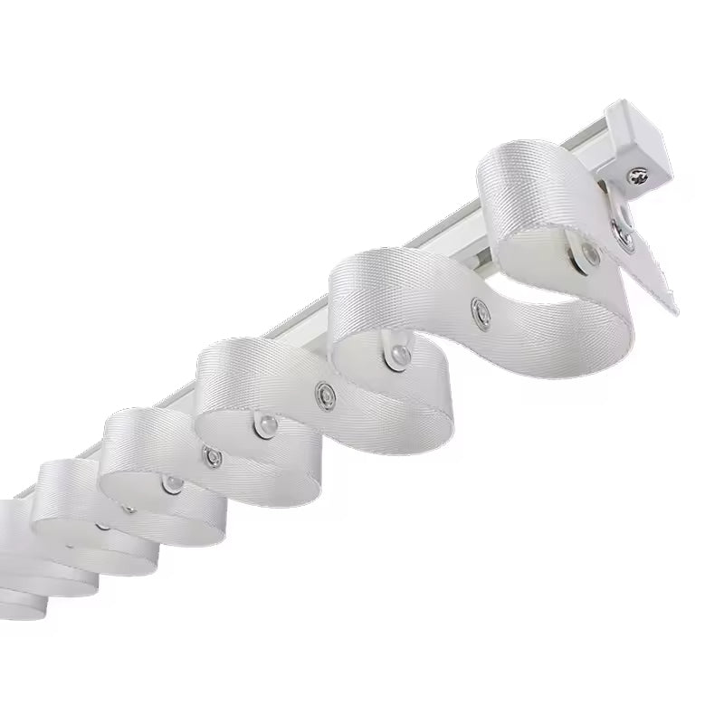 Recessed Ripple Wave Curtain Rail Adjustable Room Divider Sliding s Fold Ceiling Curtain Track
