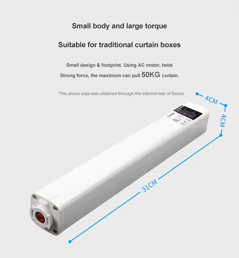 Motorized Curtain Track Motor Intelligent Tuya Wifi Electric Smart Automatic Curtain Motor with Wifi Control