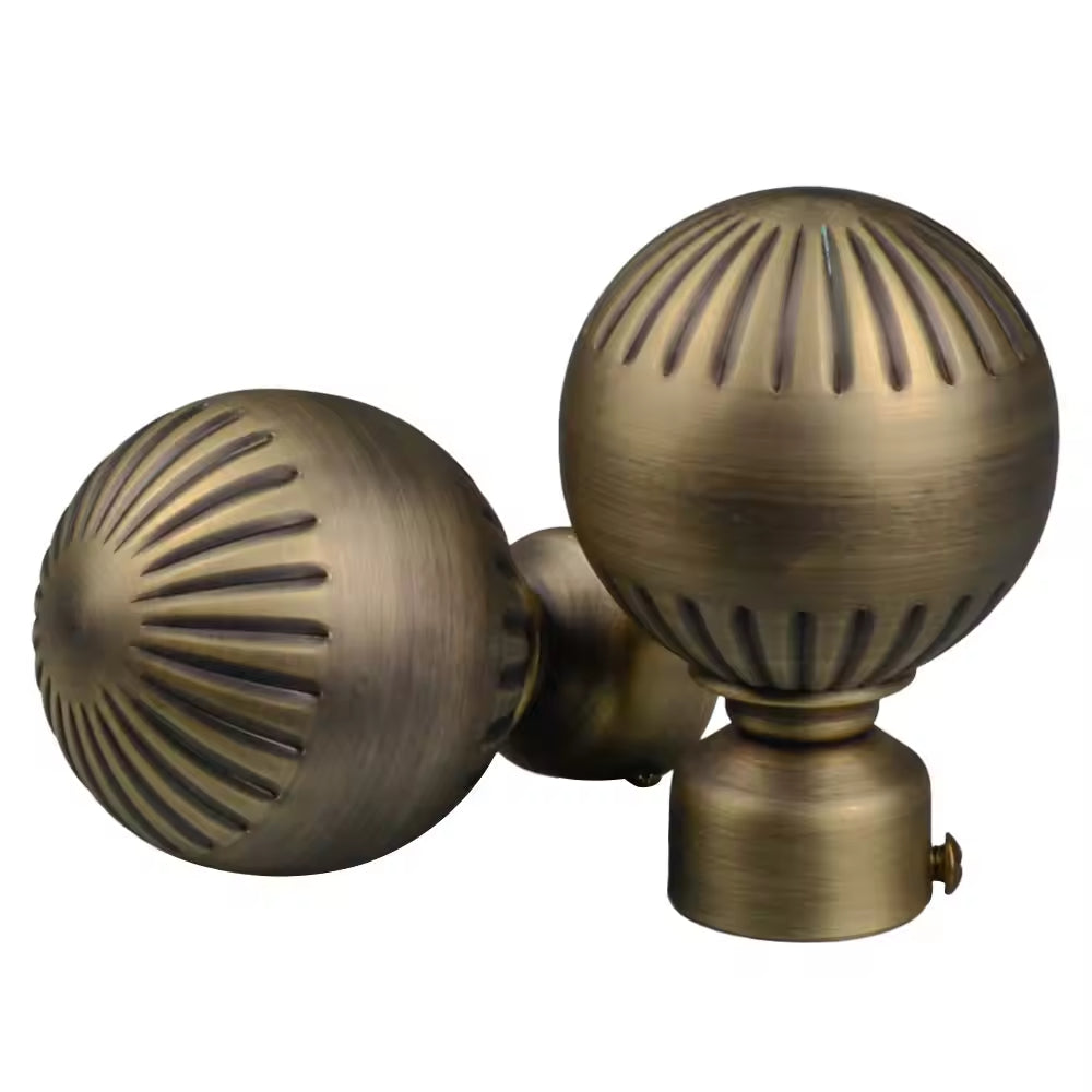European Style Decorative Finials Decora New Arrivals Luxury Drapery Finials Metal Iron Curtain Rod Finials