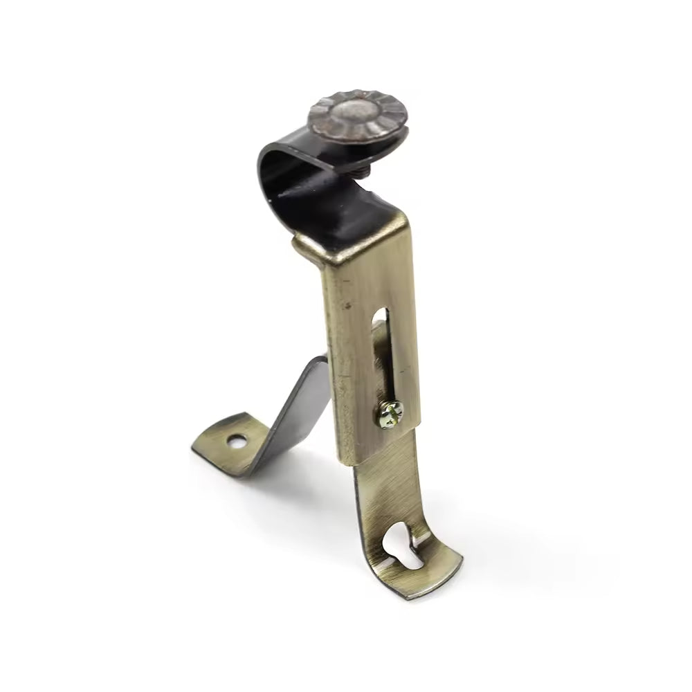 Wholesale Metal 25mm 28mm Curtain Rod Bracket Low Price Single Curtain Pole Bracket