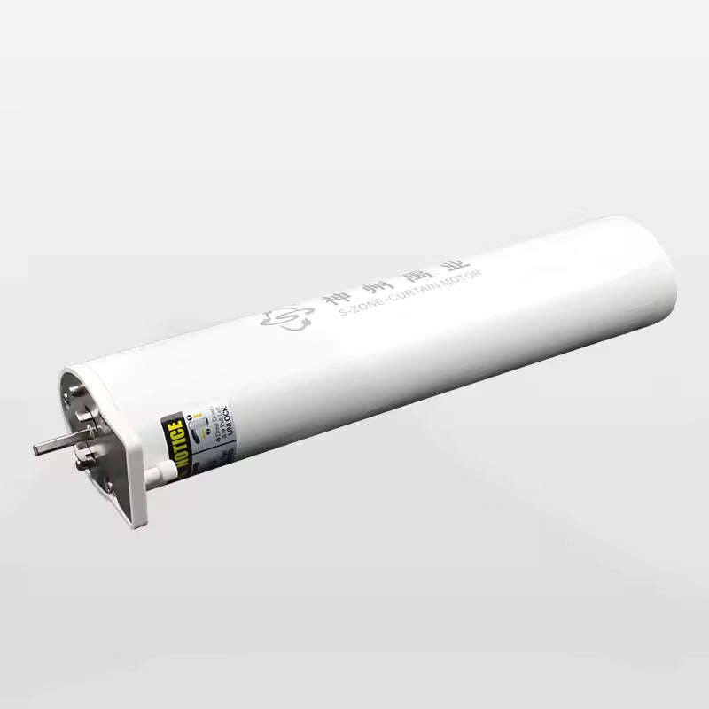 Smart Home Szone Roman Electric Curtain Rod with Finials and Motor for Opening Closing Metal Aluminum Track Pole