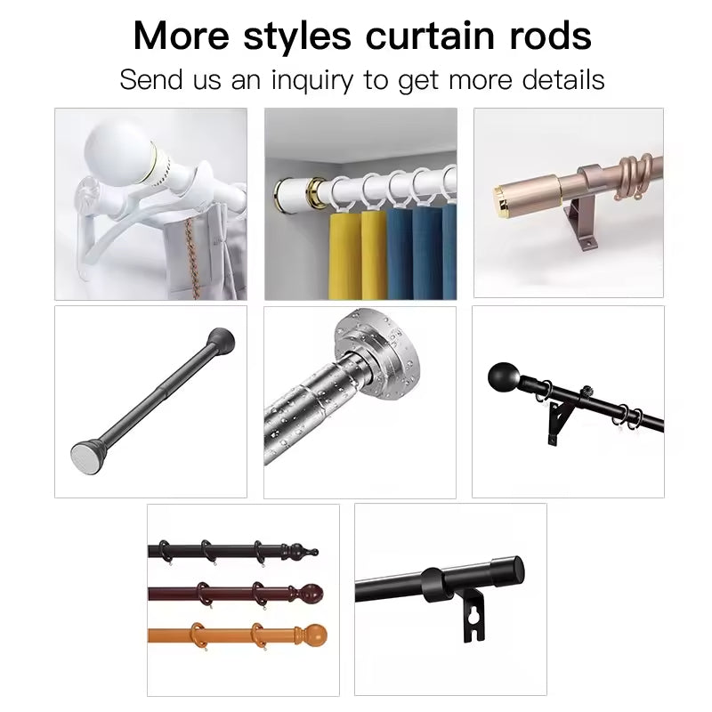 Wall Mounted Heavy Duty Curtain Track Aluminum Tracked Curtain Poles for Curtains