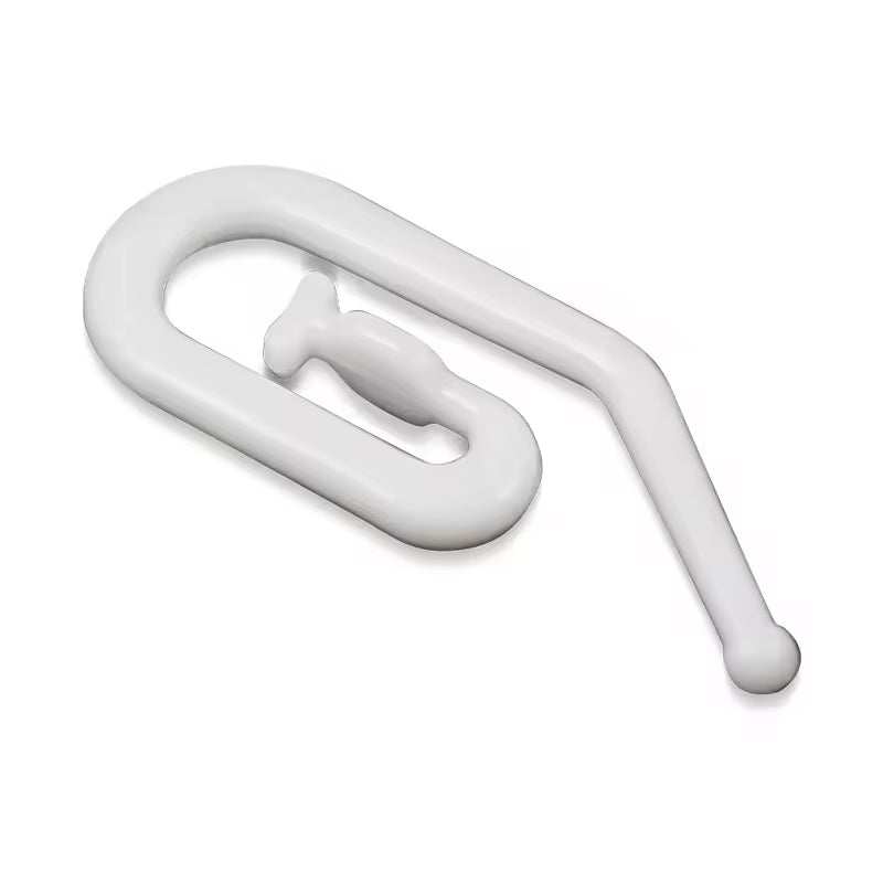 Home Decorative Window Drapery Hook Curtains Hook Eco-friendly Plastic Nature White Contemporary Curtain Pin Hook