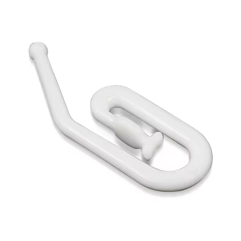 Home Decorative Window Drapery Hook Curtains Hook Eco-friendly Plastic Nature White Contemporary Curtain Pin Hook