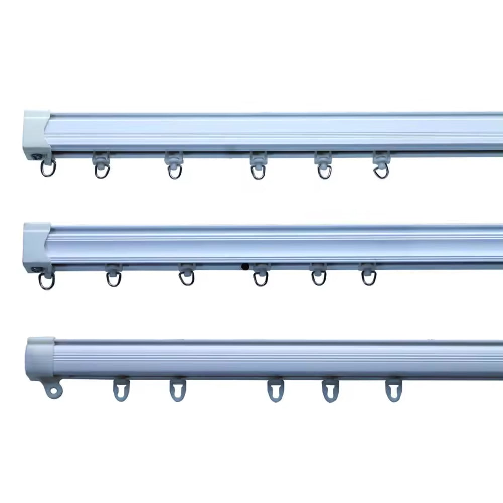 5M Long Pvc Plastic Balcony Manual Ceiling Curtain Guide Rail Track for for Pvc Ceiling