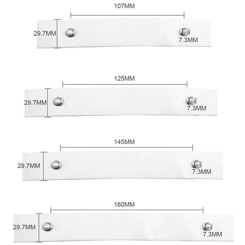 S Wave Ripple Fold Curtain Tape for Bottom Curtain Track Accessory 3cm Width Model Number Curtain Track Rail