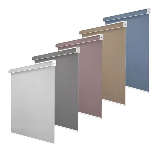 Custom Office Blackout Roller Shades Polyester Spring Control Roller Blinds for Window