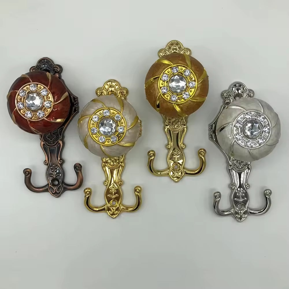 Manufacture Decorative Metal Double Sided Shower Tieback Curtain Hook Back for Curtains