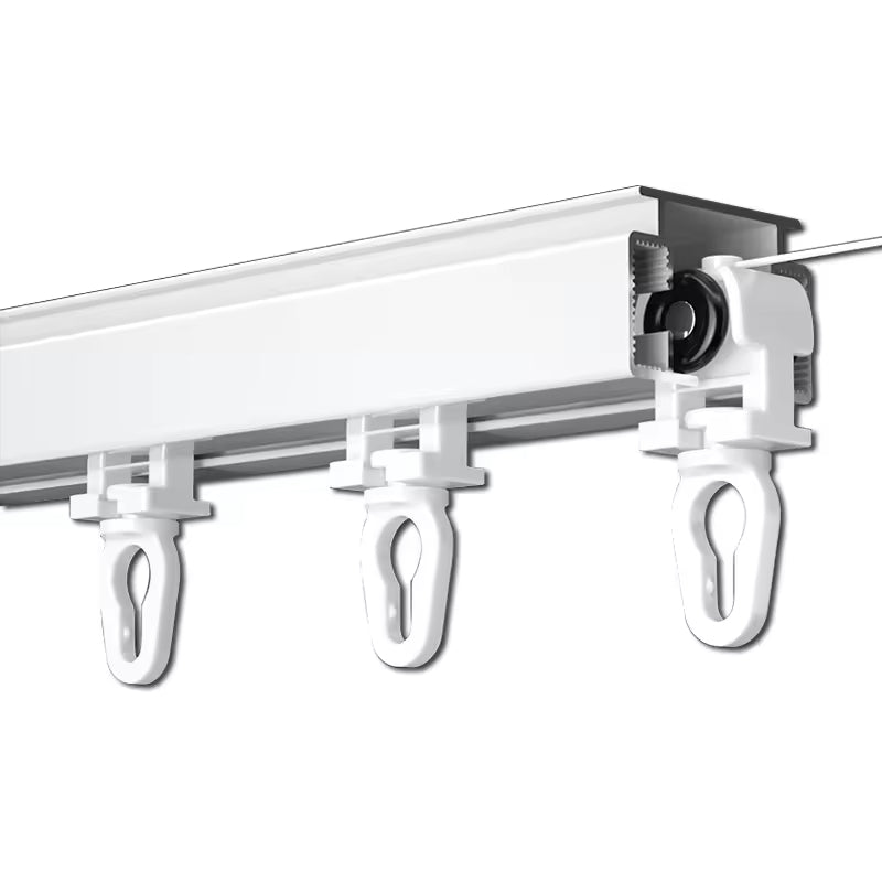 Heavy Duty Curtain Track Aluminum Alloy S Fold Ceiling Mounted Curtain Rail