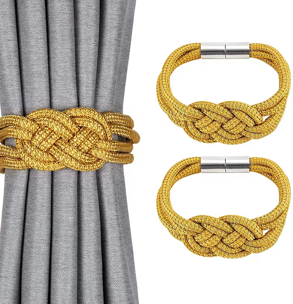 Low Price Home Decorative Rope Magnetic Curtain Holders Holdbacks Tieback