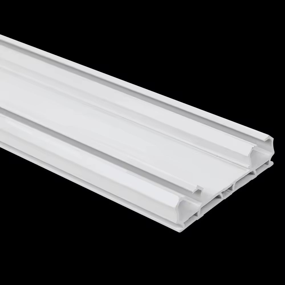 Double Rail Curtain Track Accessories Szone Ceiling Mounted Plastic PVC Industrial Free Single White Durable Good Sliding Etc