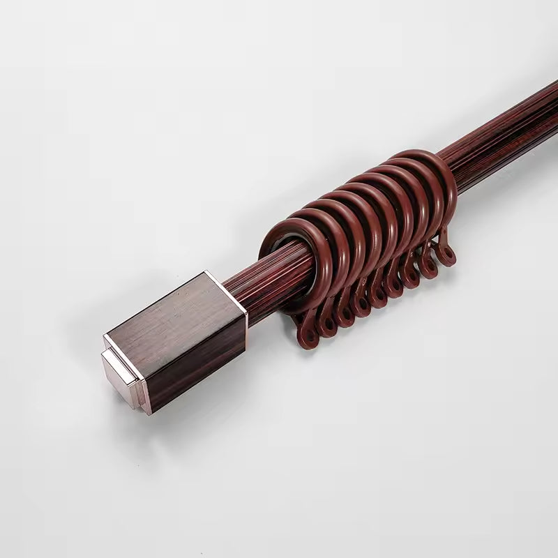 Wholesale Double Aluminum Metal Curtain Rods Set for Home Decor