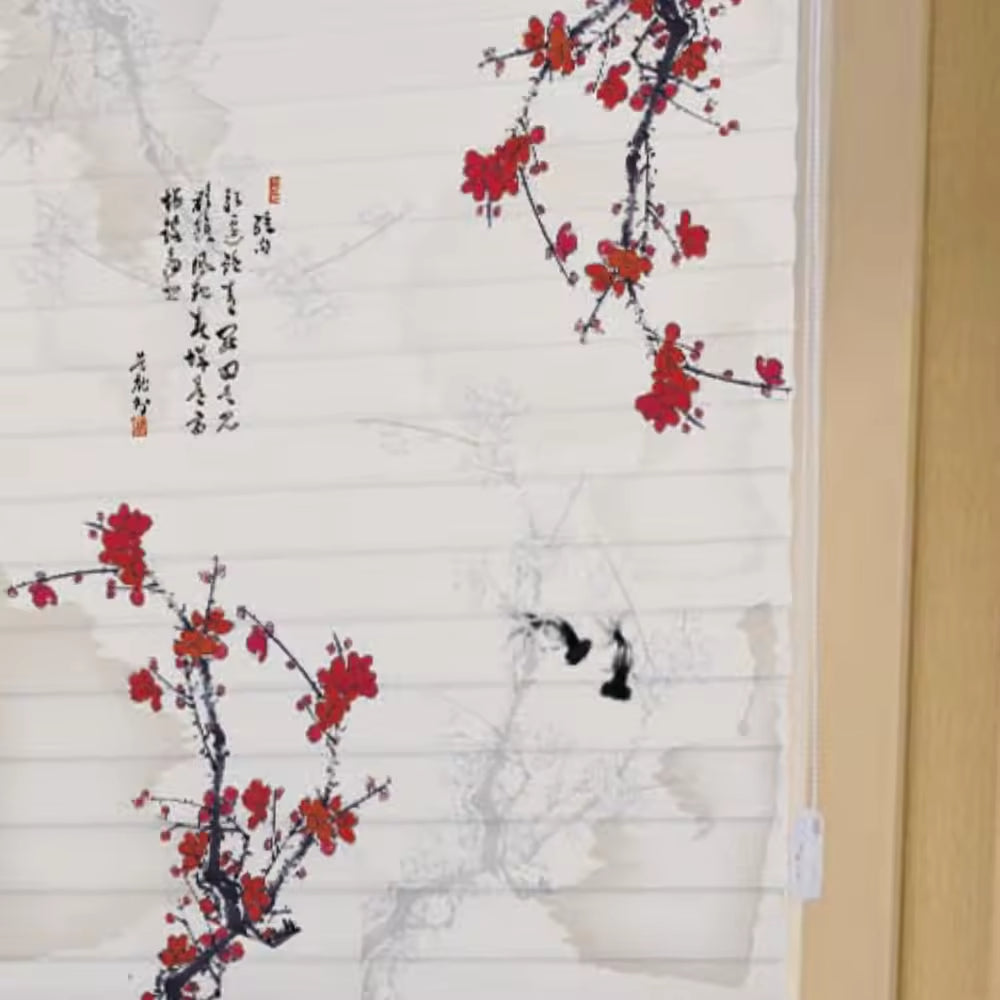 Modern Luxury Beautiful Blackout Roman Motorised Roller Blinds Metal Christmas UV Protection Window Roller OEM & ODM Traditional