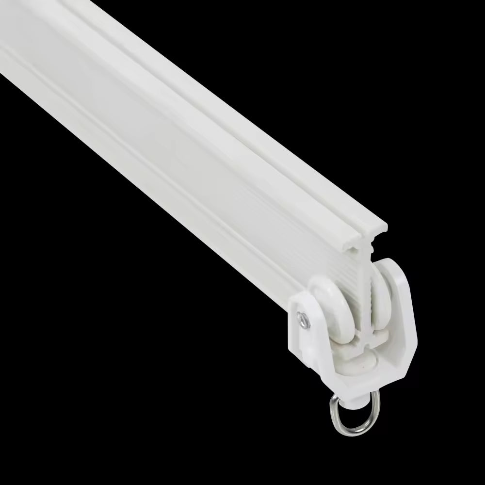 Plastic Cuved Curtain Rail L Sharp Customized Eco Friendly PVC U Shape Hospital Curtain Track