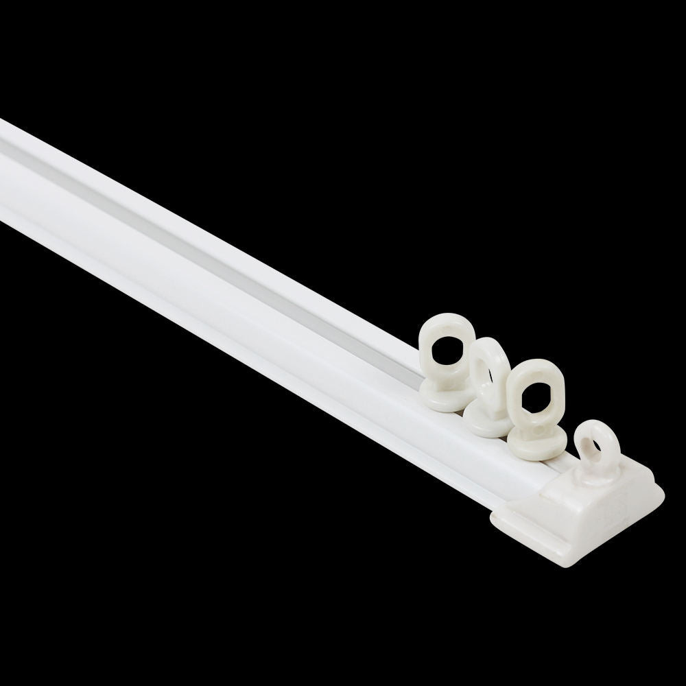 5M Long Pvc Plastic Balcony Manual Ceiling Curtain Guide Rail Track for for Pvc Ceiling