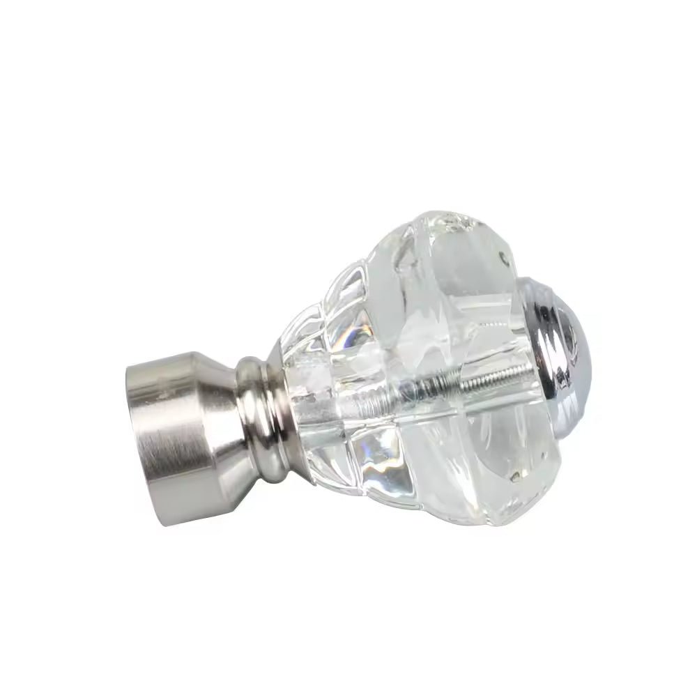 High Quality 25mm clear Crystal Window Curtain Hardware Accessory for Curtain Rod